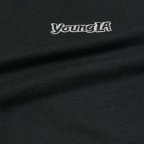 Young L.A Embroidered Black Sweatshirt